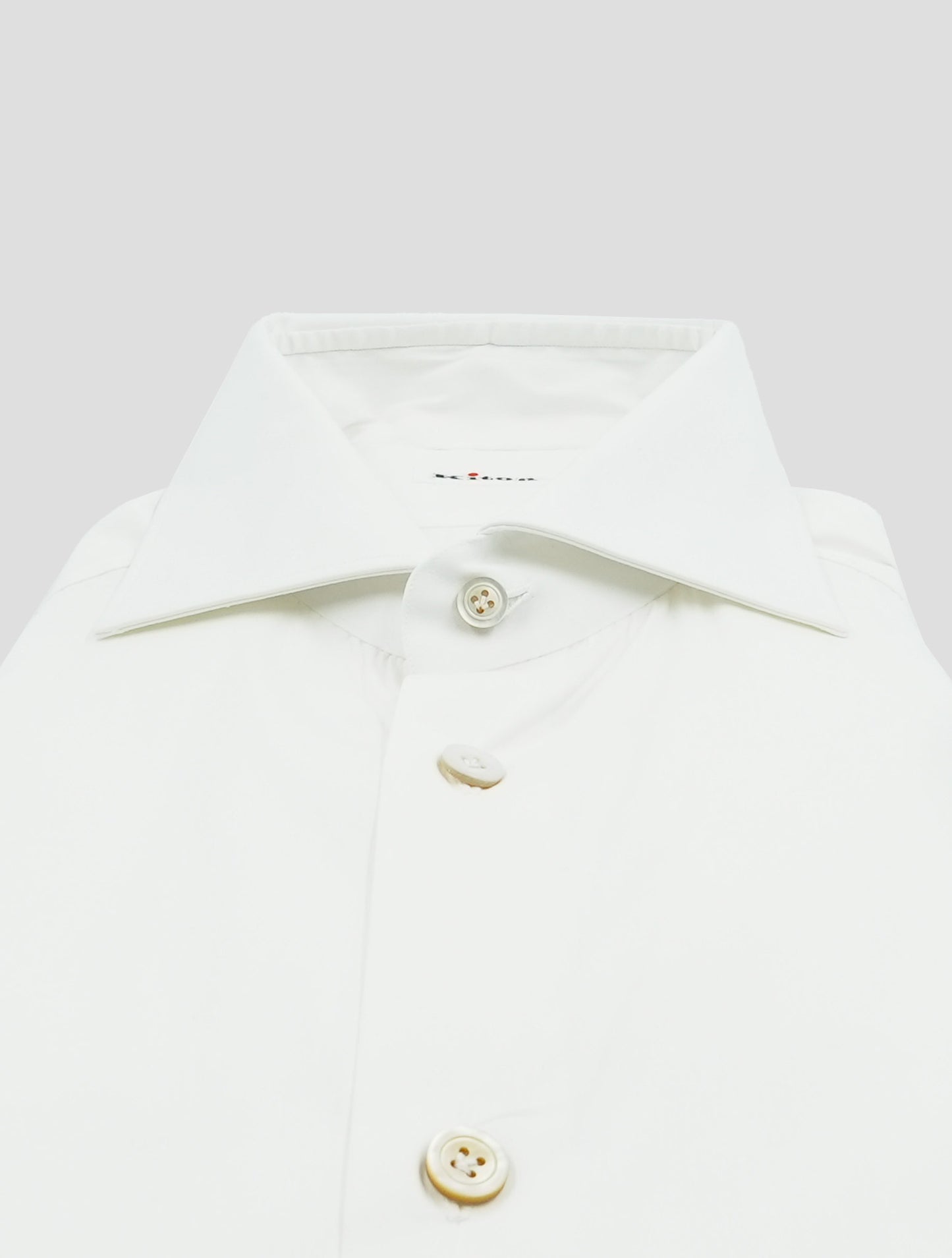 Kiton White Cotton Pa Ea Shirt