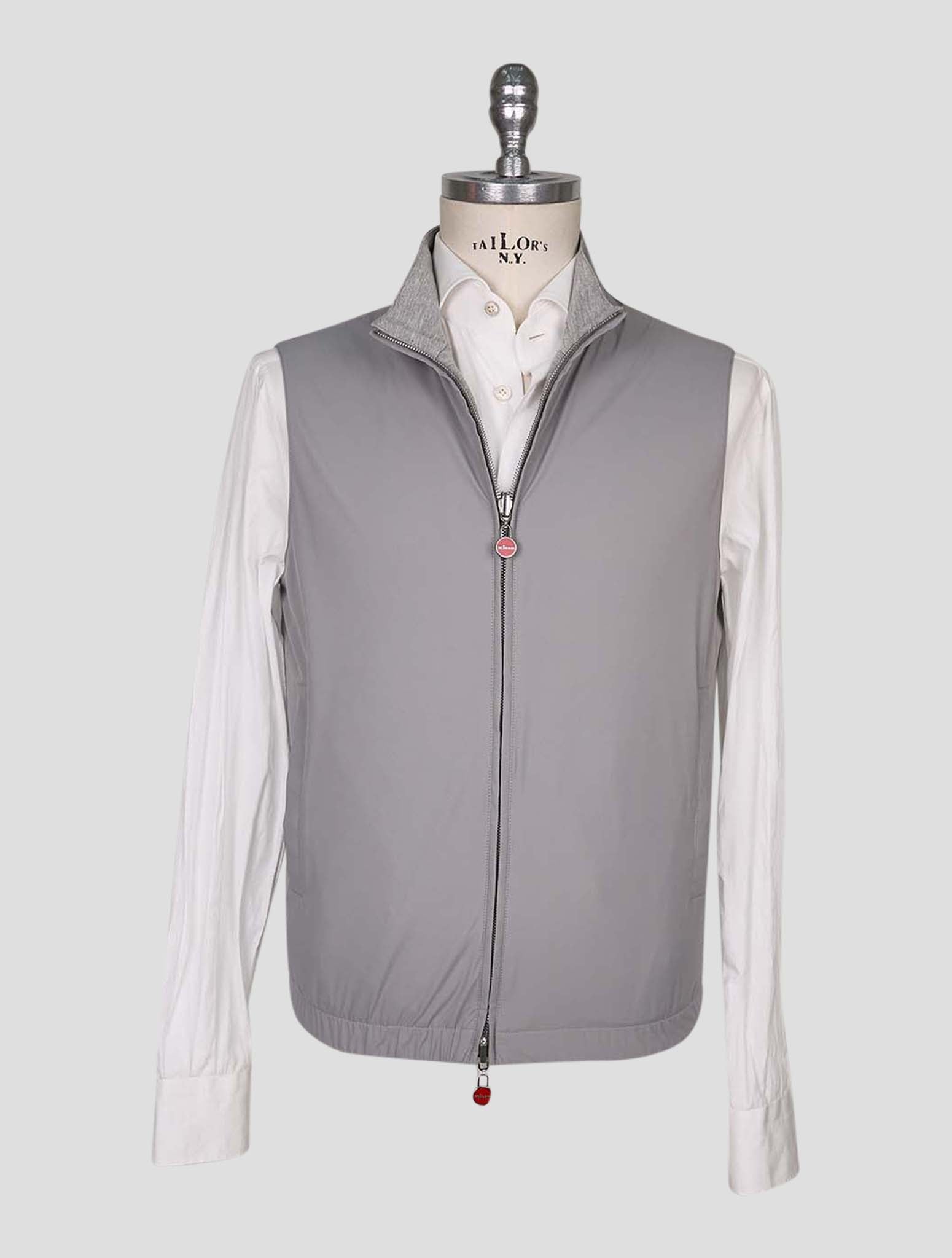 Kiton Gray Pl Viscose Ea Reverse Gilet