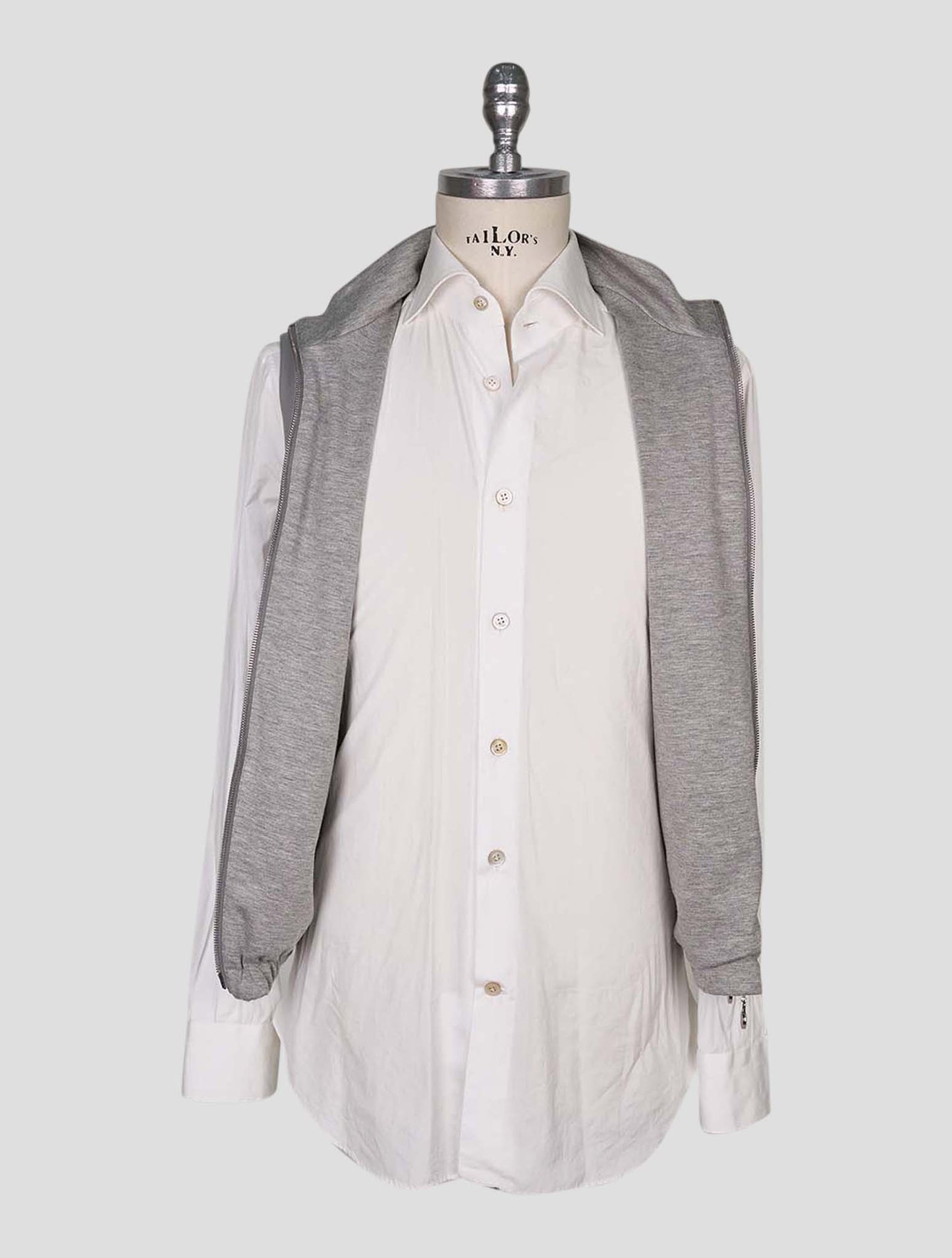 Kiton Gray Pl Viscose Ea Reverse Gilet