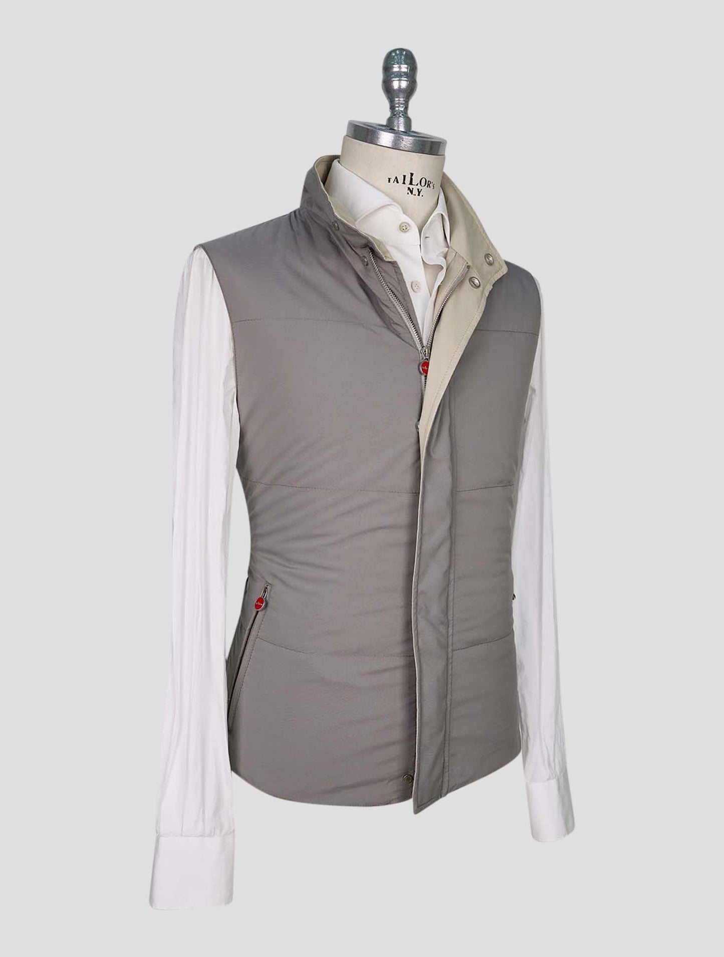 Kiton Gray Pl Reverse Gilet