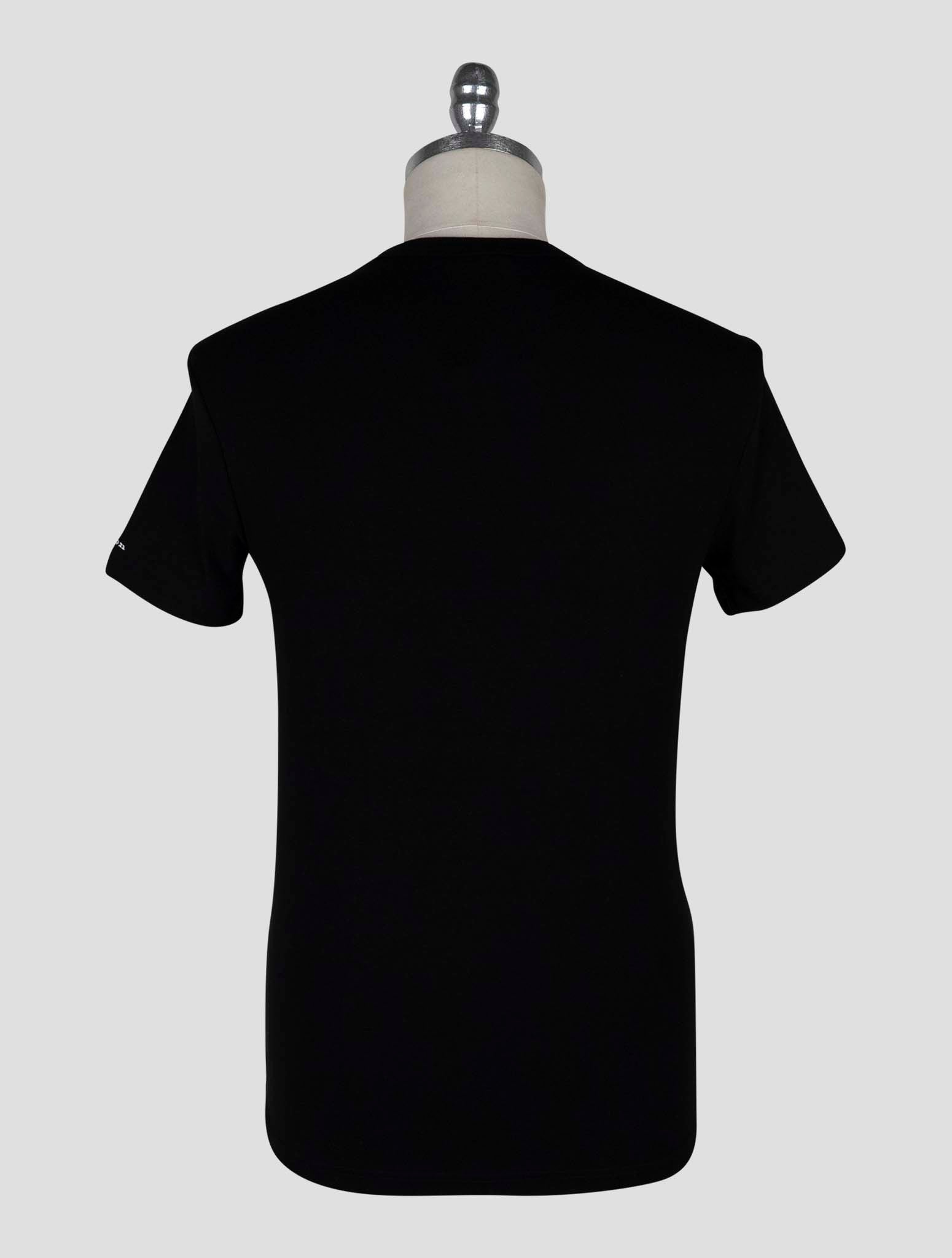 Kiton Black Cotton Ea Underwear Shirt