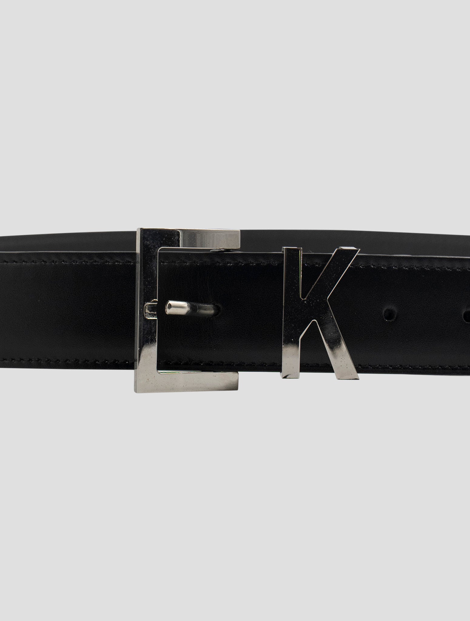 Kiton Black Leather Belt