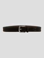 Kiton Brown Leather Suede Belt