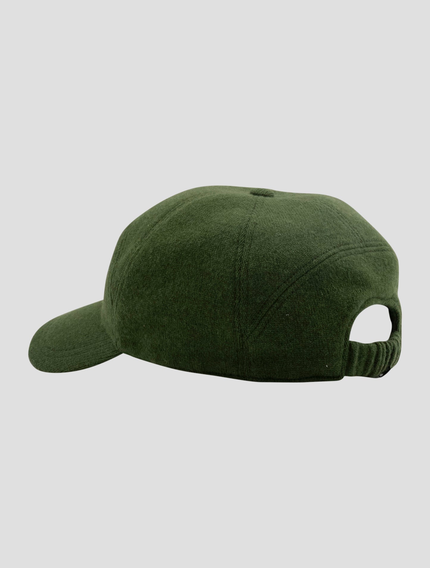 Kiton Green Cashmere Baseball Cap