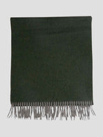 Kiton Green Cashmere Scarf 37x180