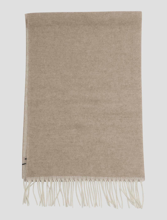 Kiton Beige Cashmere Scarf 35x180