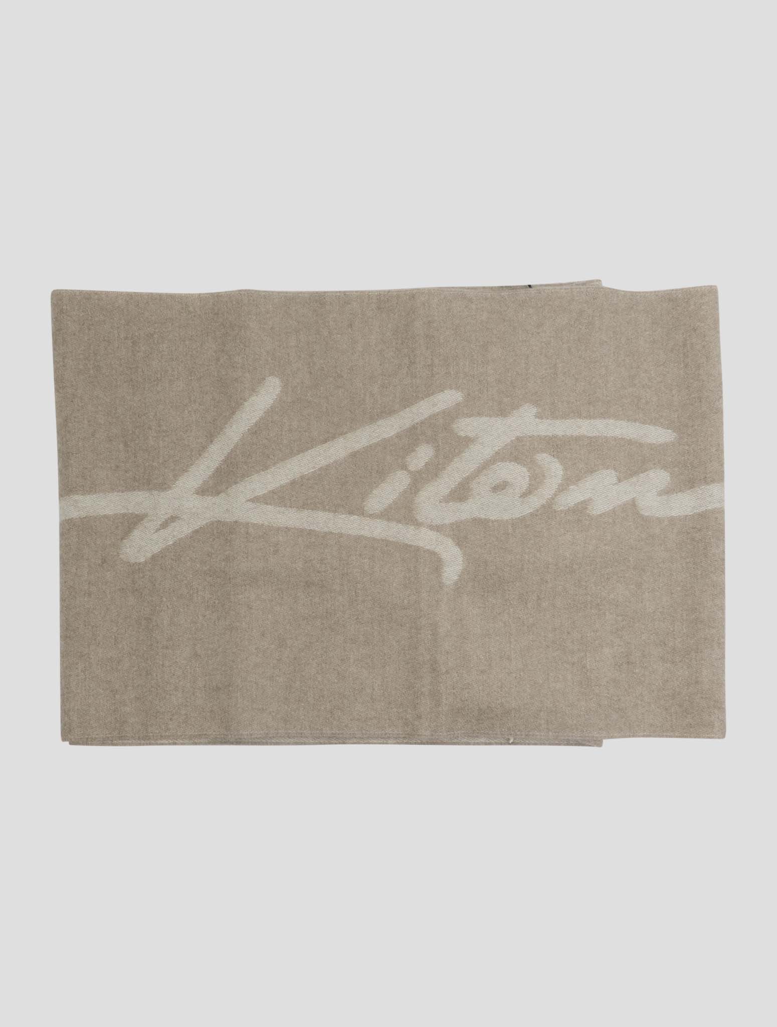 Kiton Beige Cashmere Scarf 35x180