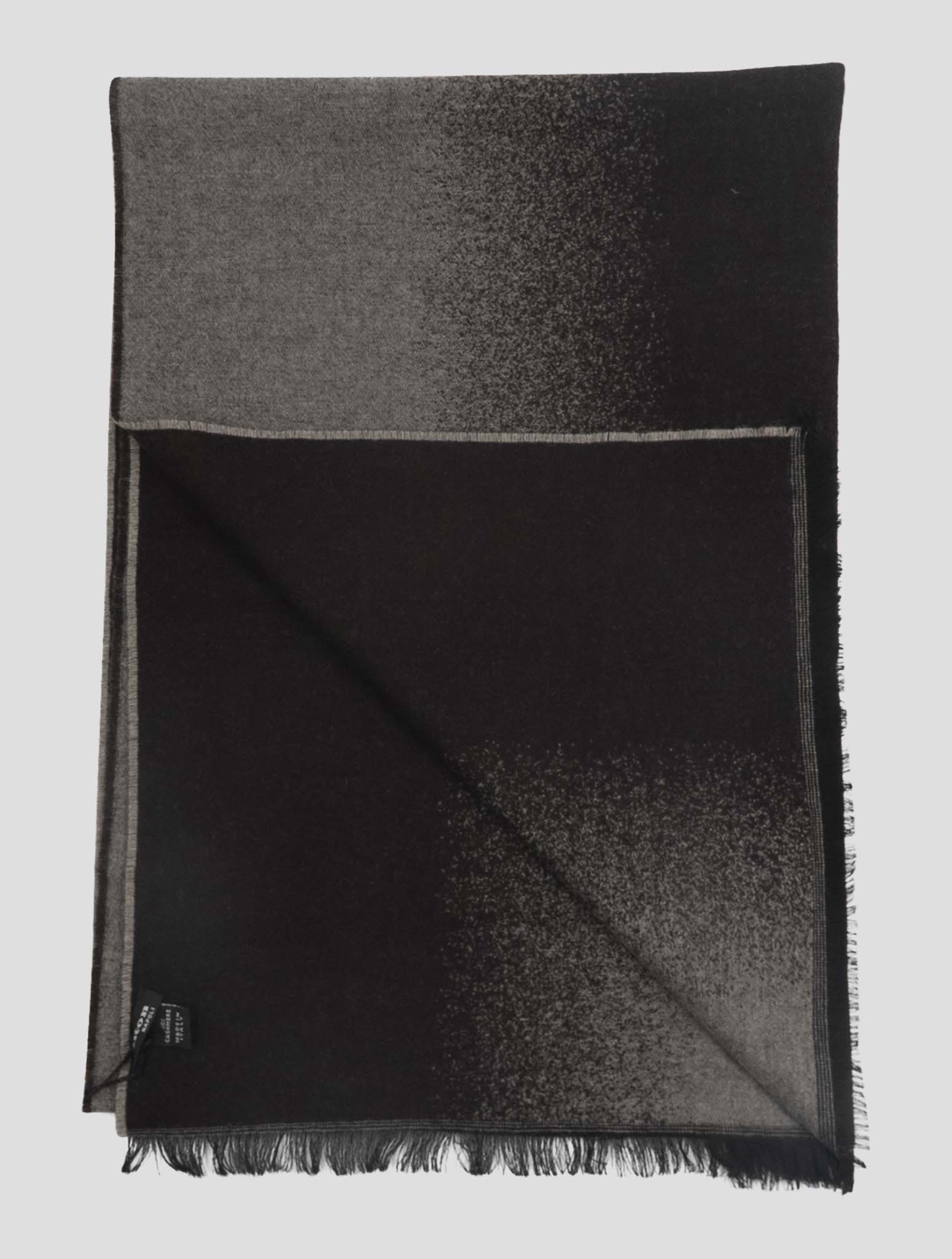 Kiton Gray Cashmere Scarf 37x180