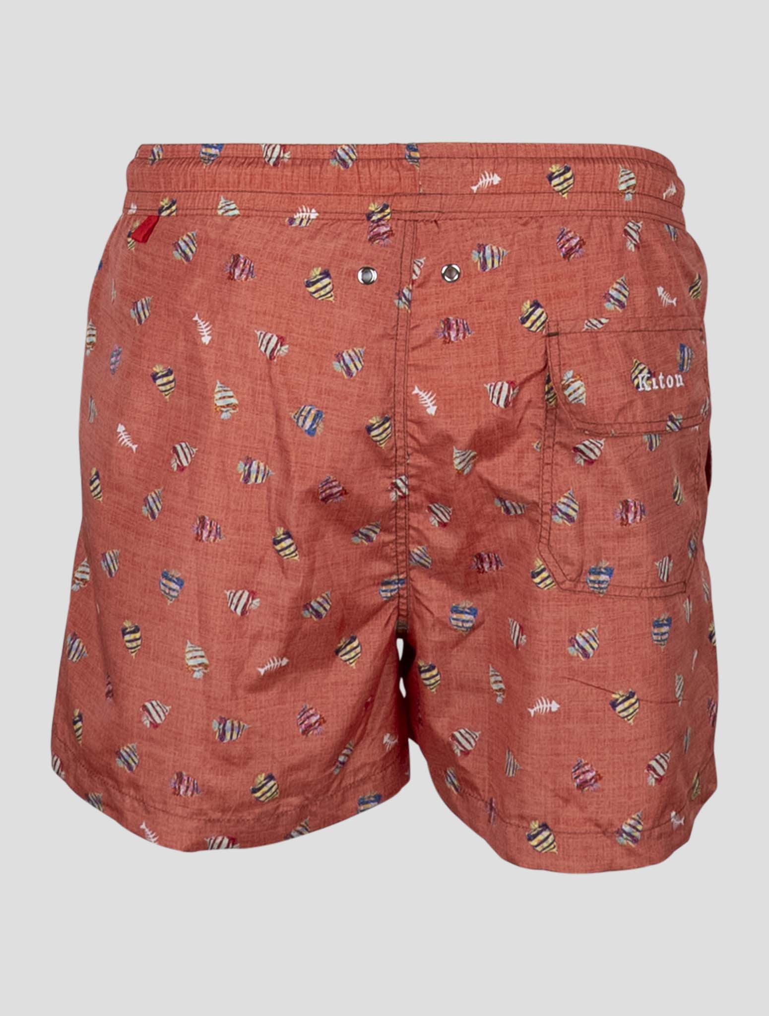 Kiton Orange Pl Swim Trunks