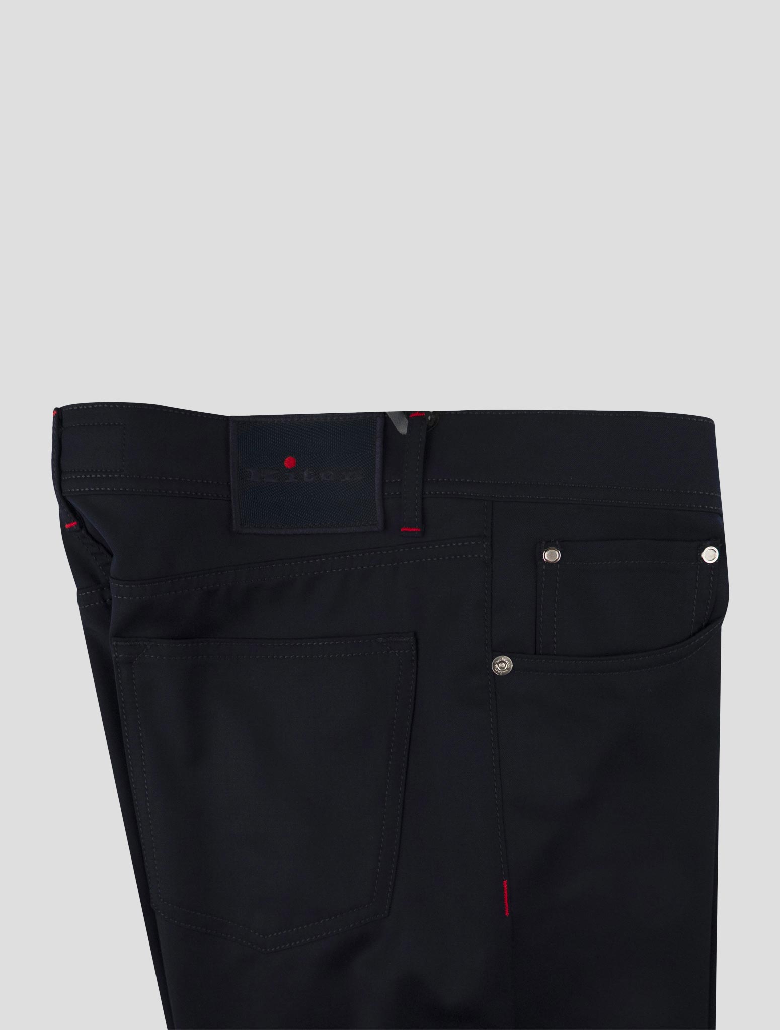 Kiton Blue Virgin Wool Pants Mod. Jeans