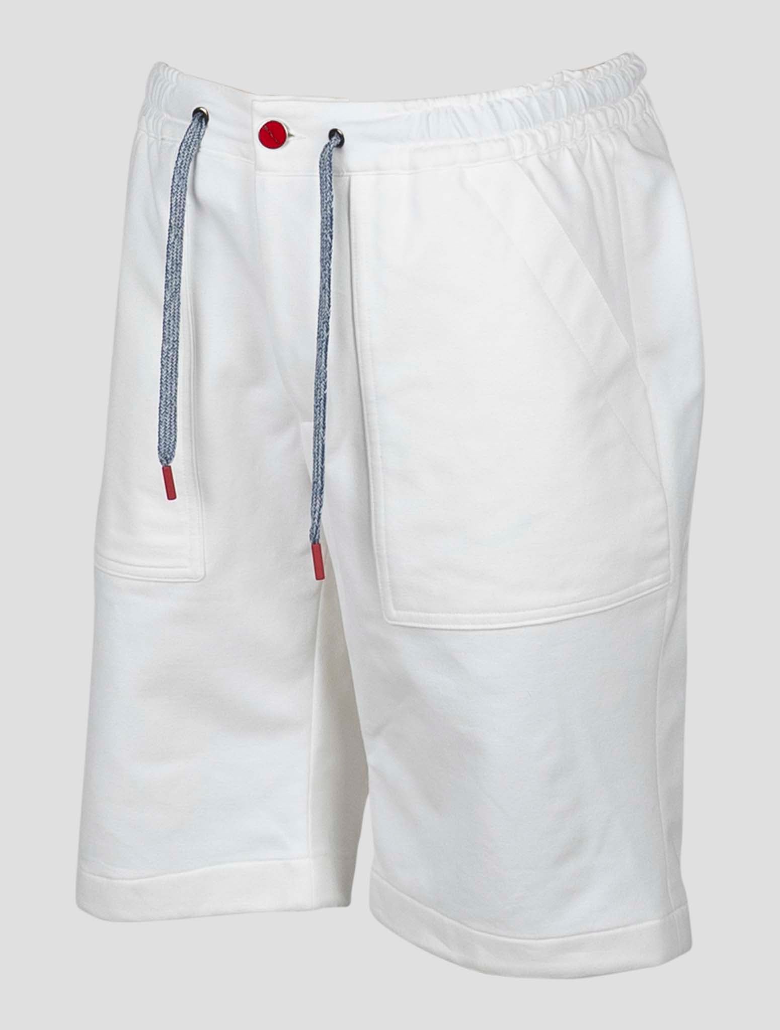 Kiton White Cotton Ea Short Pants