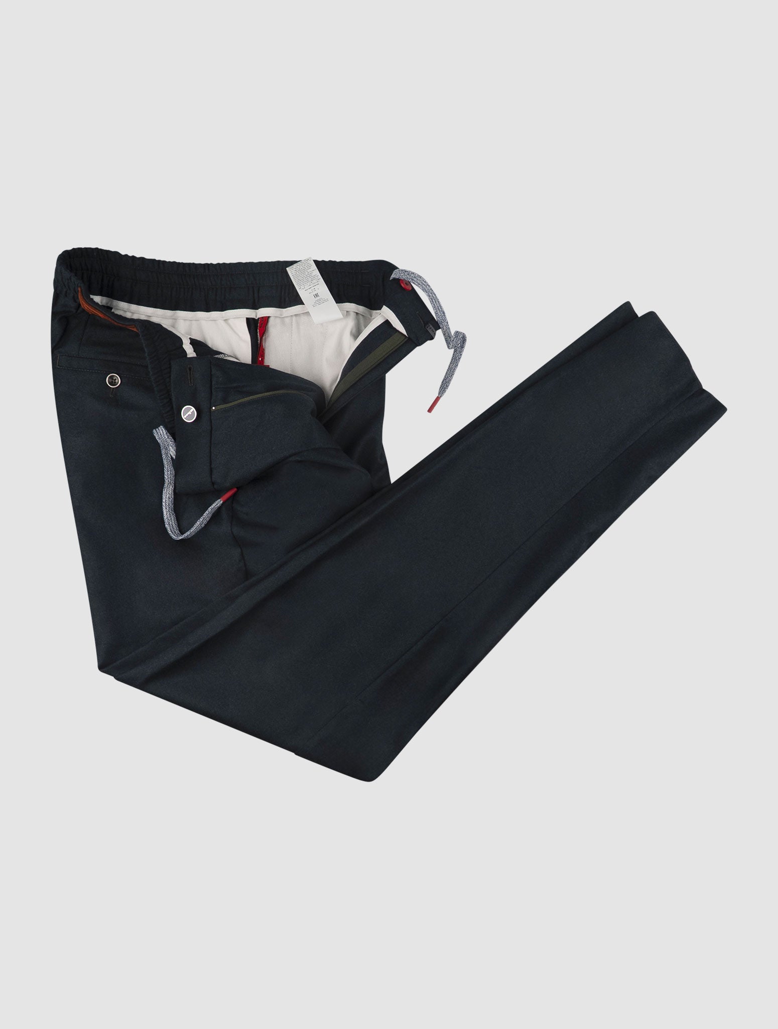 Kiton Green Virgin Wool Super 140's Pants