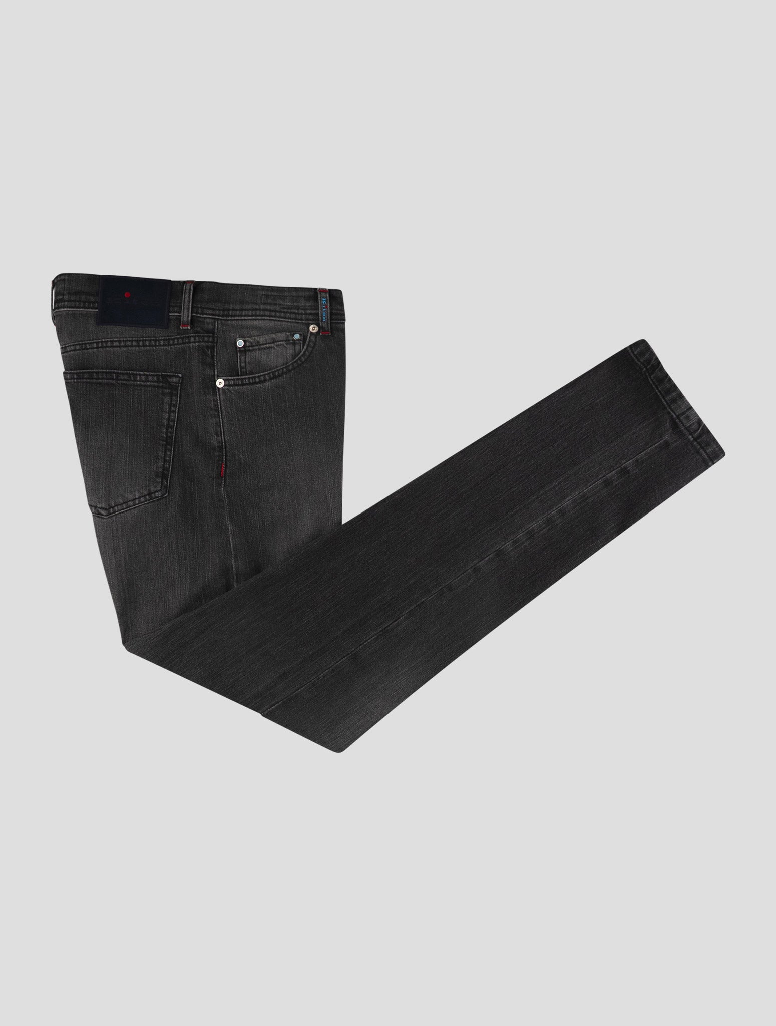 Kiton Gray Cotton Ea Jeans