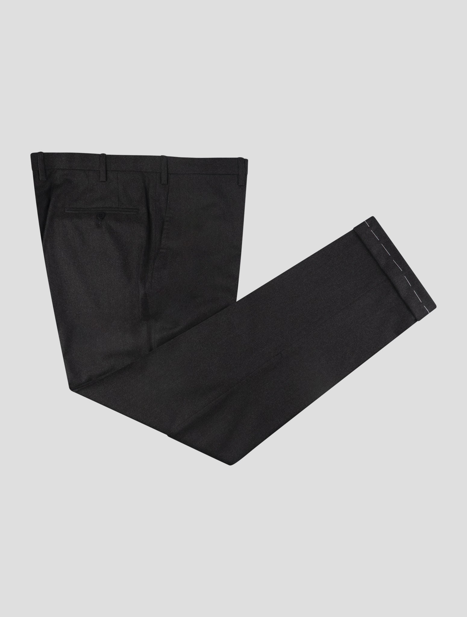 Kiton Gray Wool Dress Pants