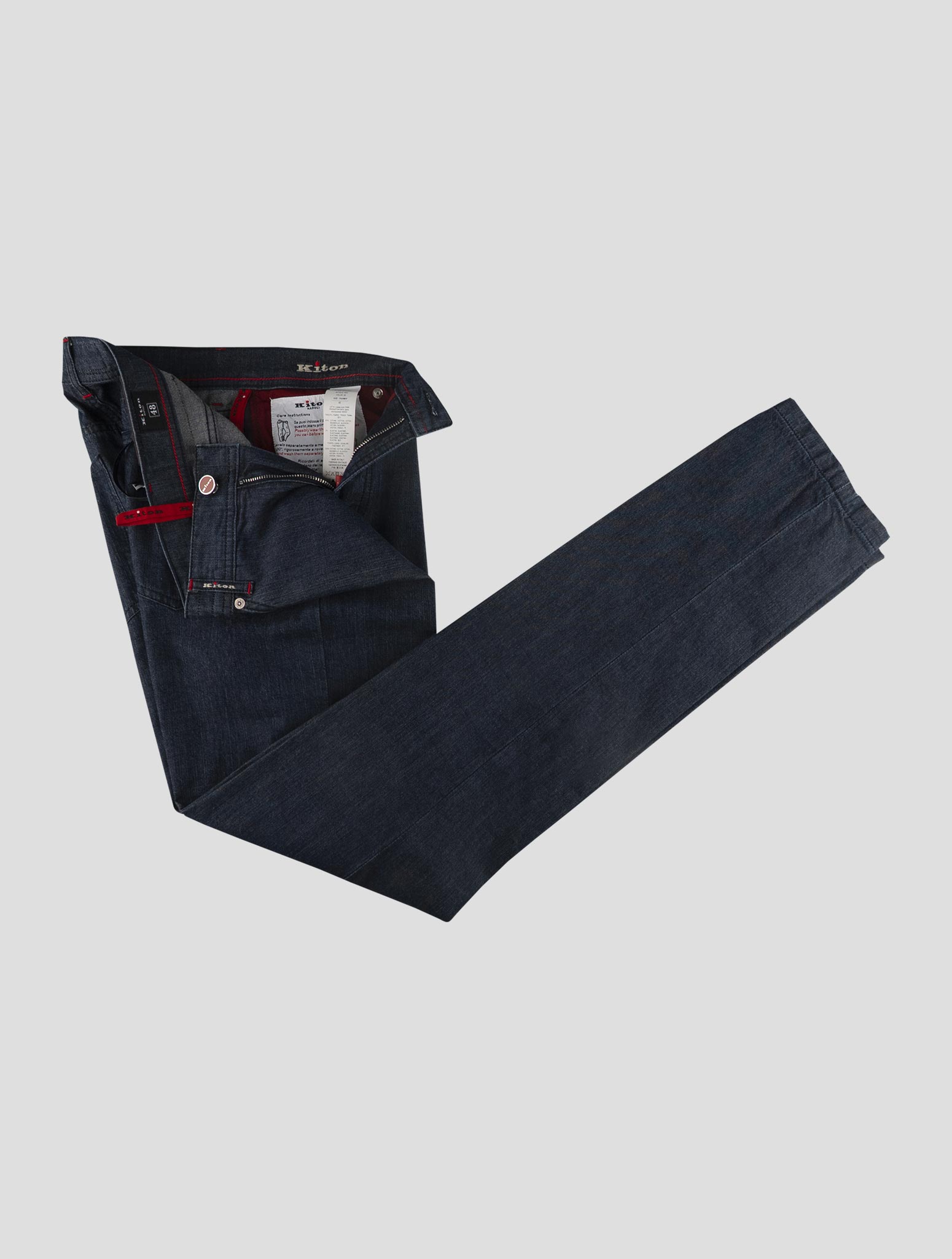 Kiton Blue Cotton Ea Jeans