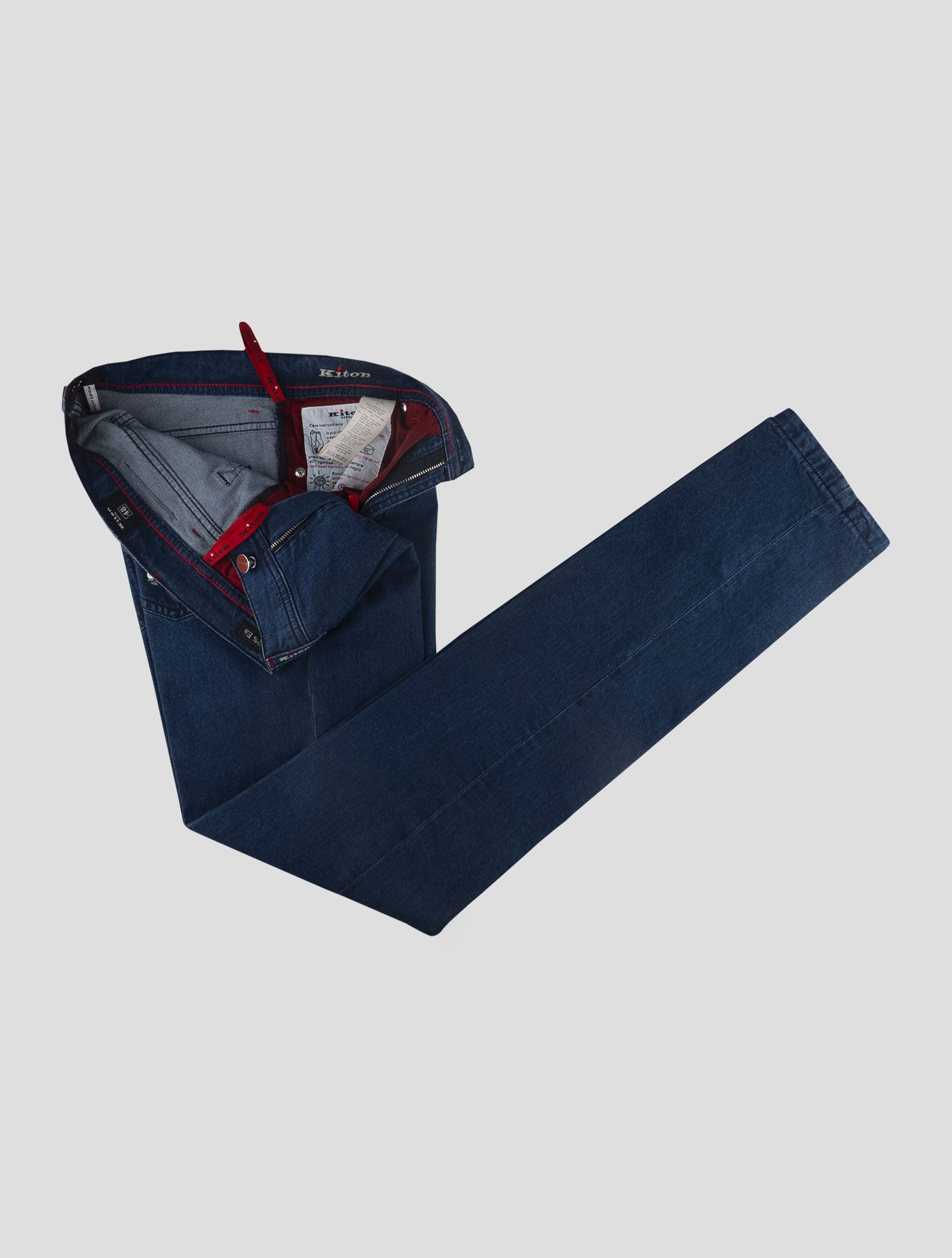 Kiton Blue Cotton Ea Jeans
