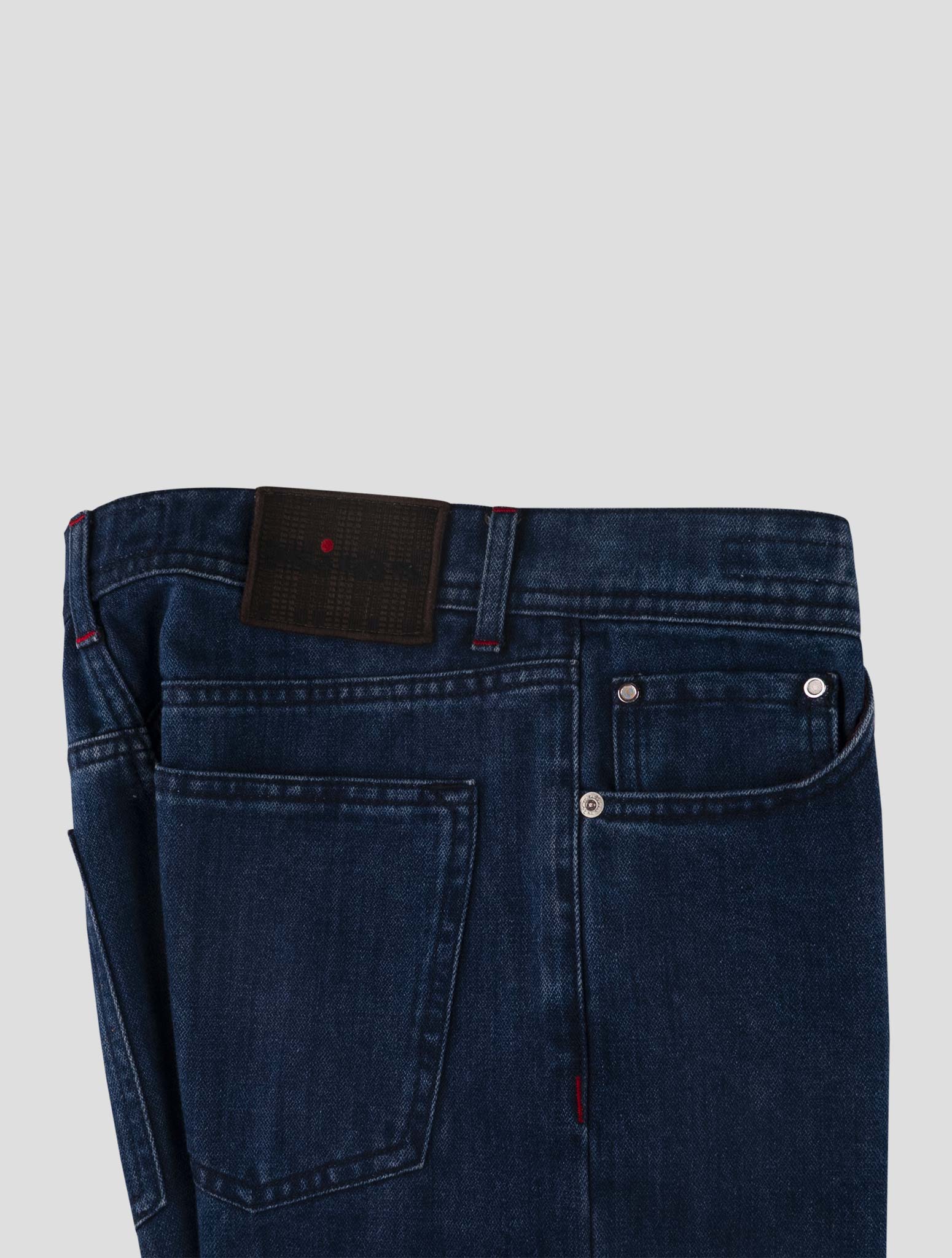 Kiton Blue Cotton Ea Jeans
