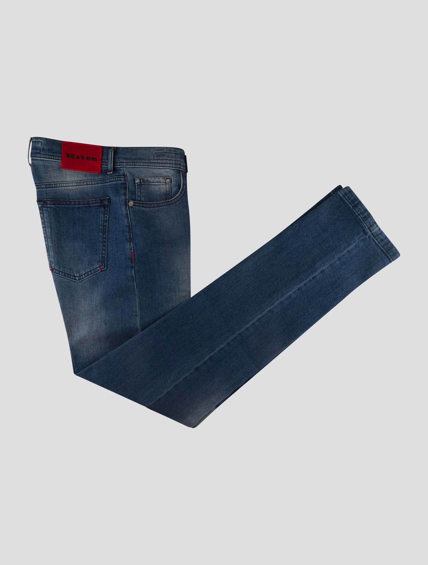 Kiton Blue Cotton Ea Jeans
