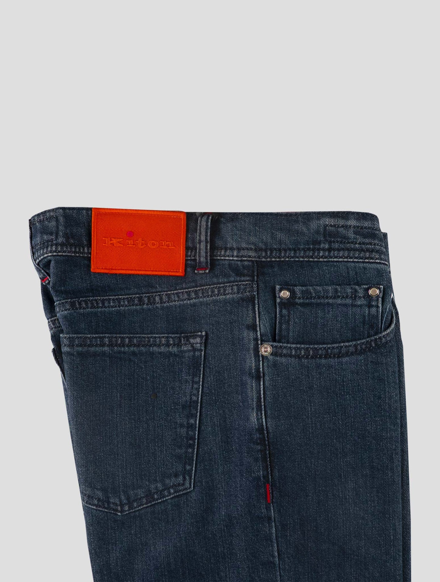 Kiton Blue Cotton Ea Jeans