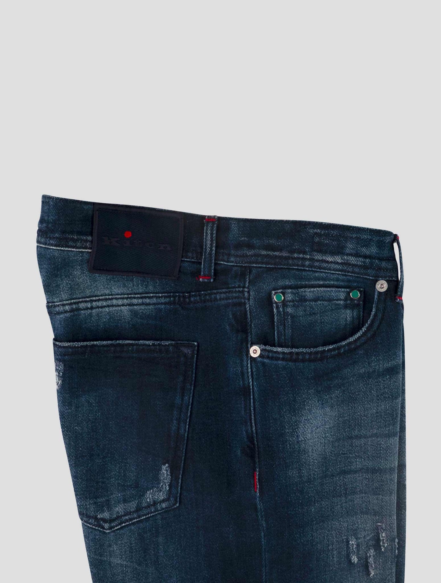 Kiton Blue Cotton Ea Jeans