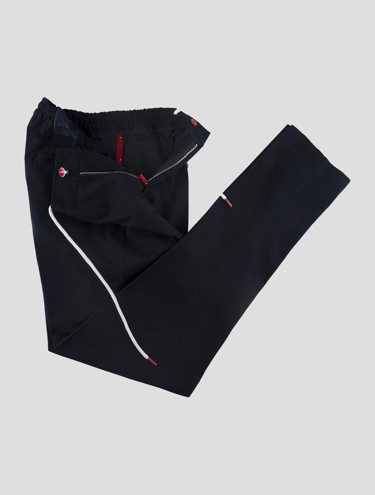 Kiton Blue Cotton Ea Pants