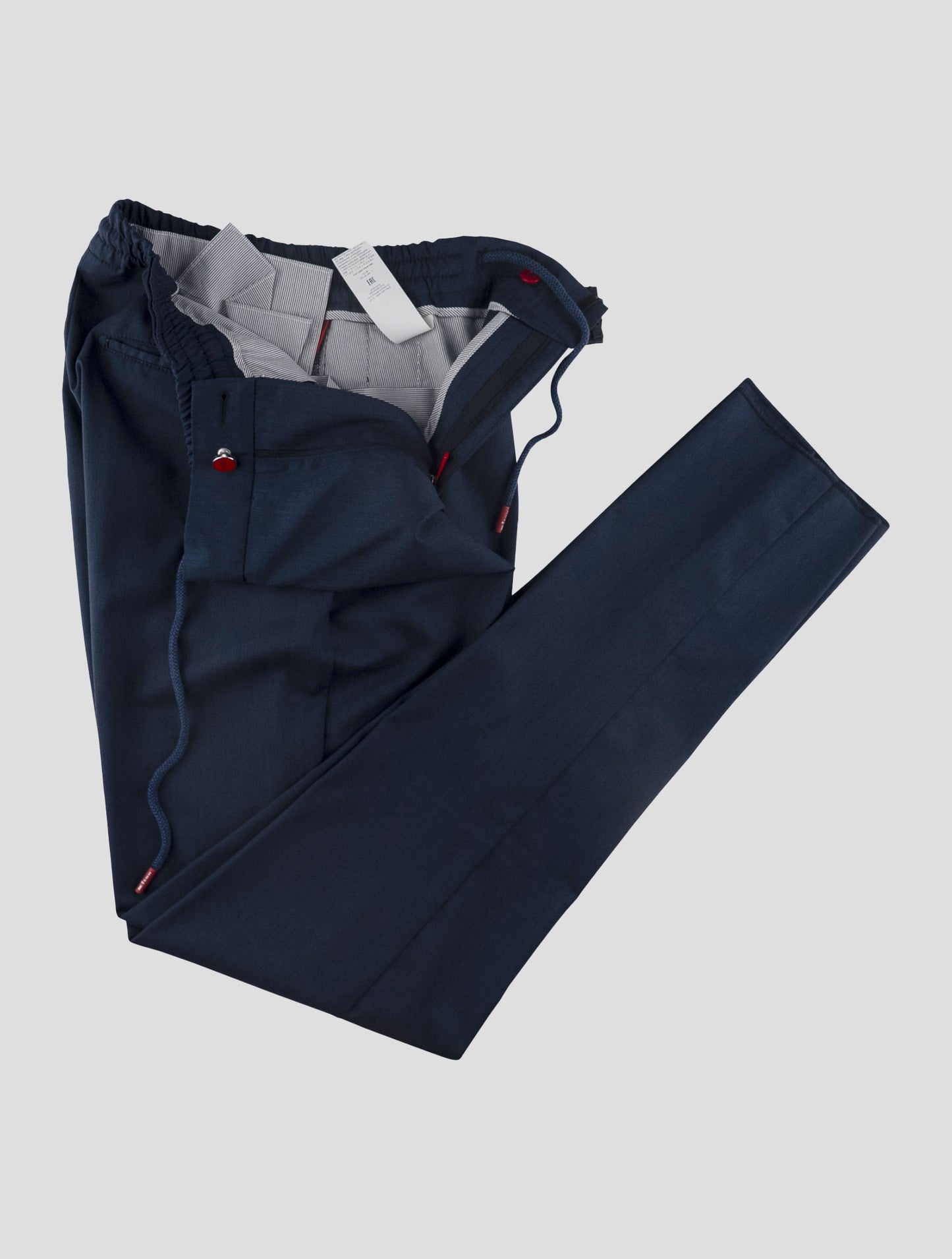 Kiton Blue Wool Pants