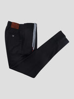 Kiton Black Cashmere Virgin Wool Ea Pants