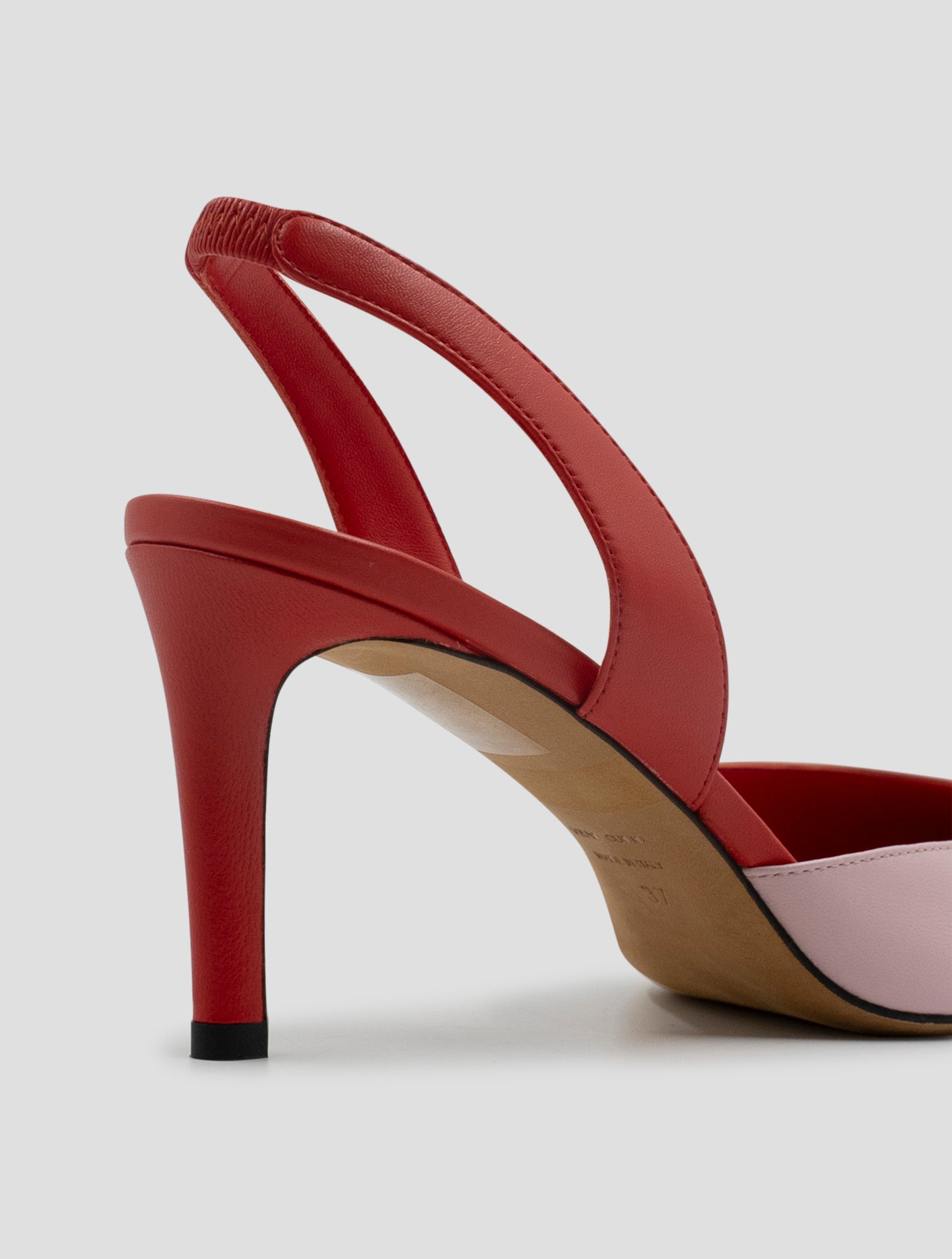 Kiton Pink Red Leather Decollete