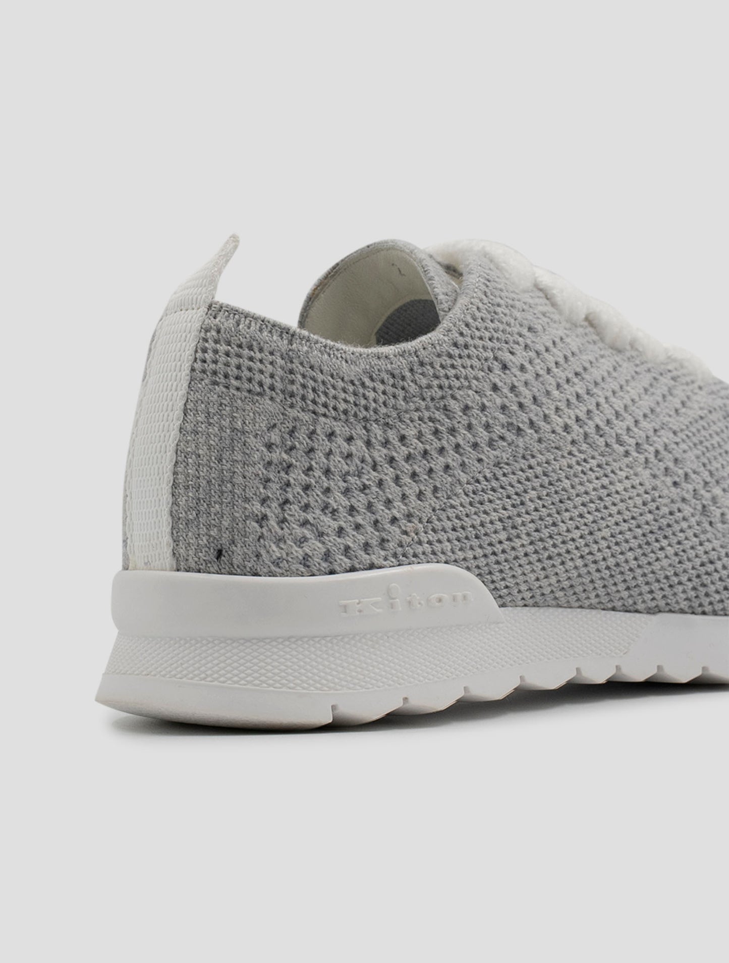 Kiton Gray Cashmere Pl Sneakers Women