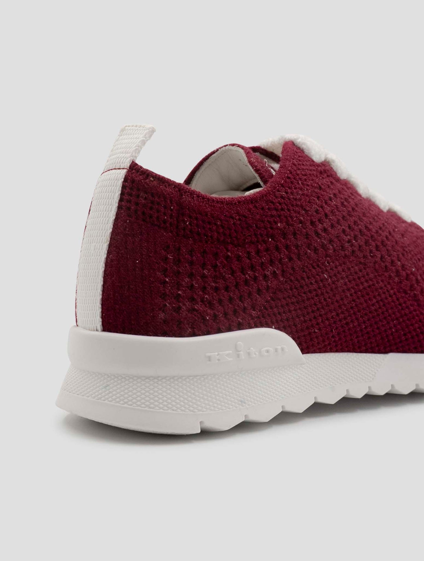Kiton Red Cashmere Pl Sneakers Women