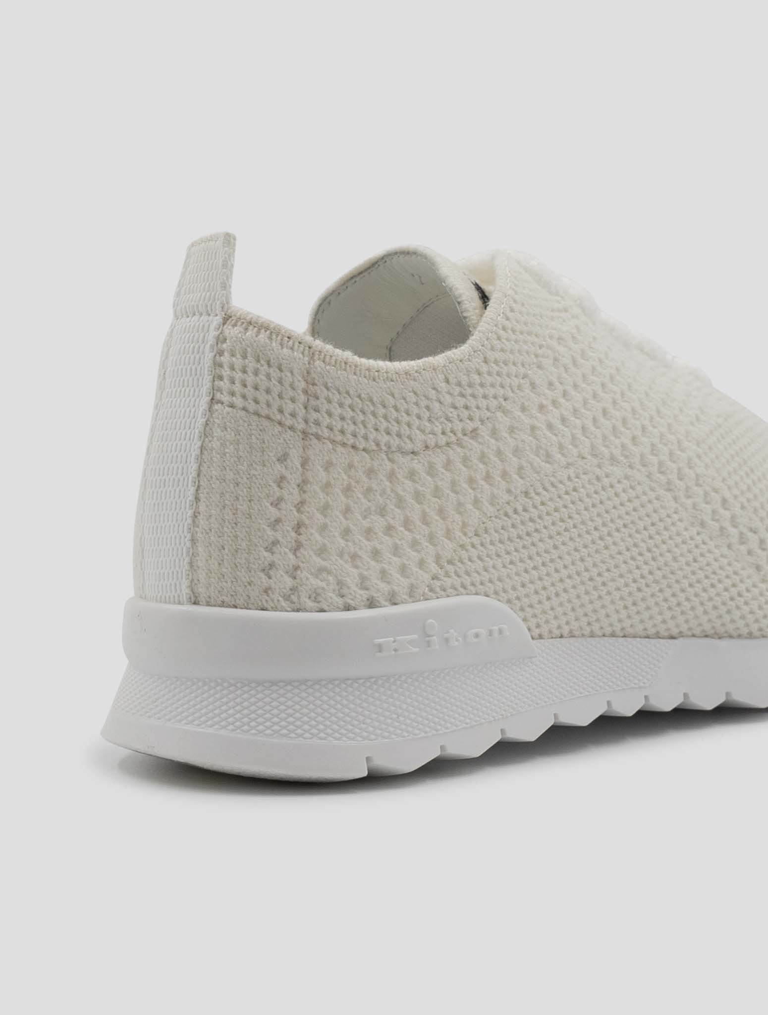Kiton White Cashmere Pl Sneakers Women