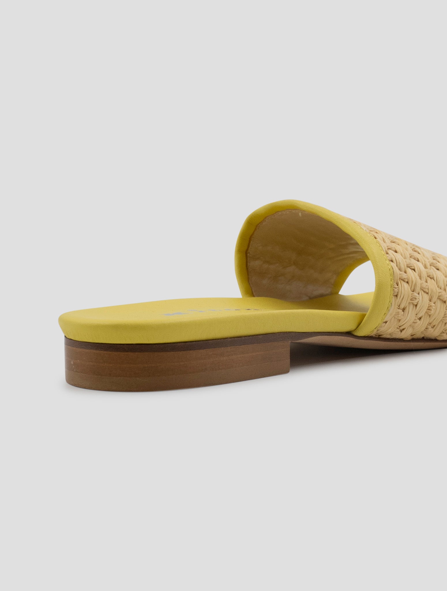 Kiton Yellow Beige Leather Canvas Sandals Women