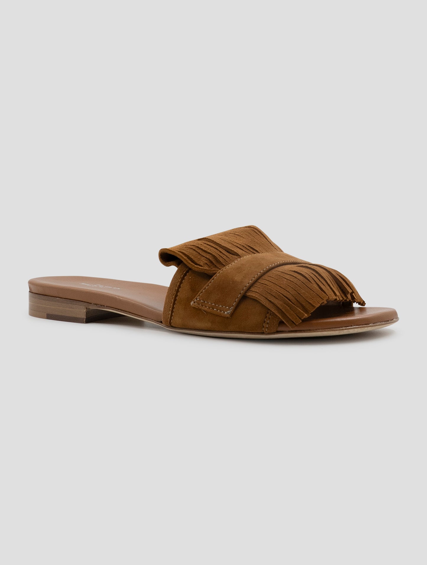 Kiton Brown Leather Suede Sandals Women