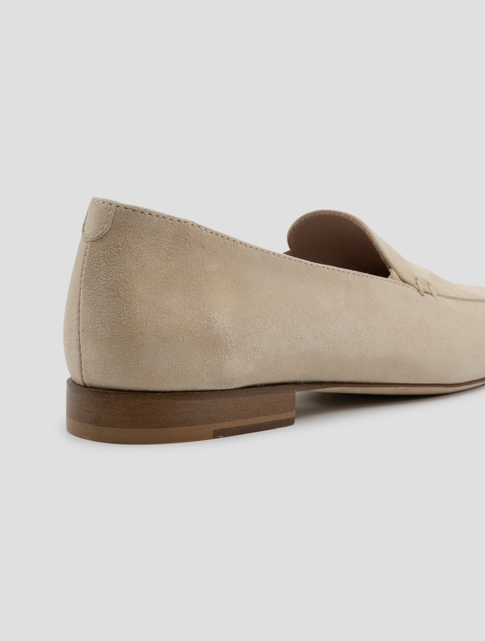 Kiton Light Beige Leather Suede Loafers Women