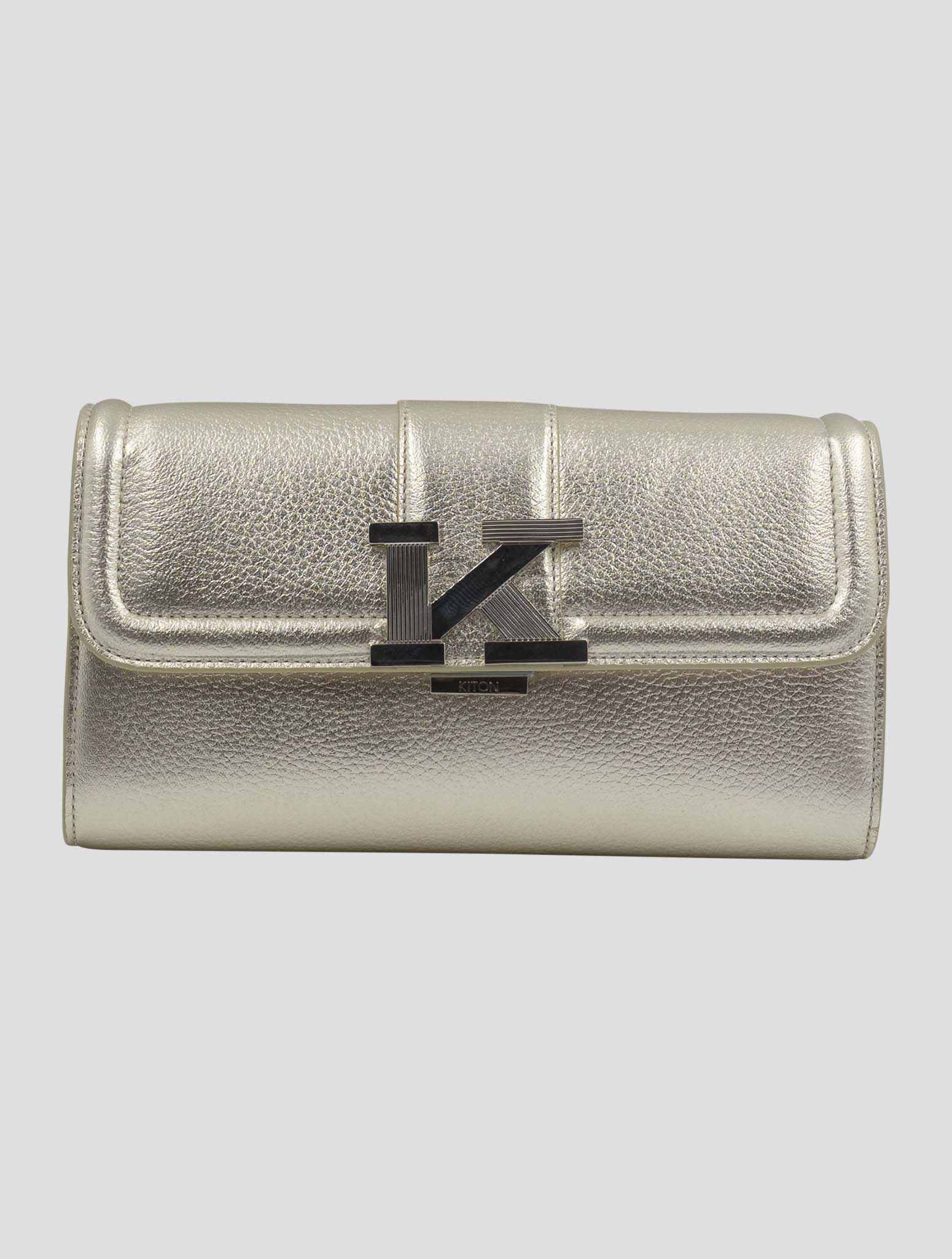 Kiton Gold Leather Bag Women