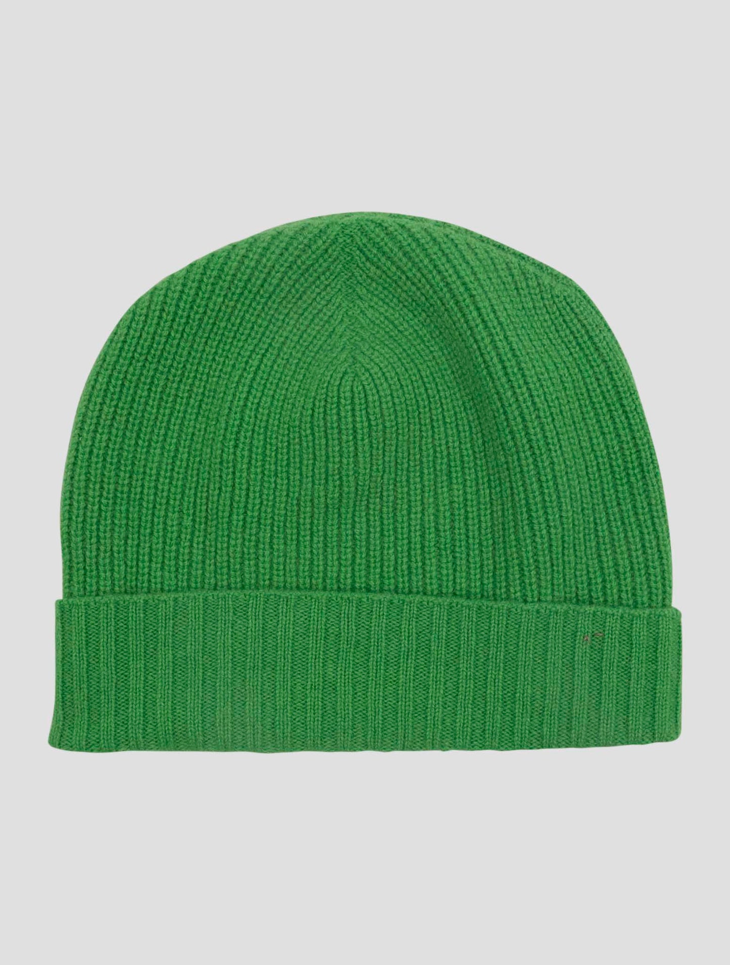 Kiton Green Cashmere Beanie Hat Women
