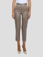 Kiton Brown Viscose Pants Women