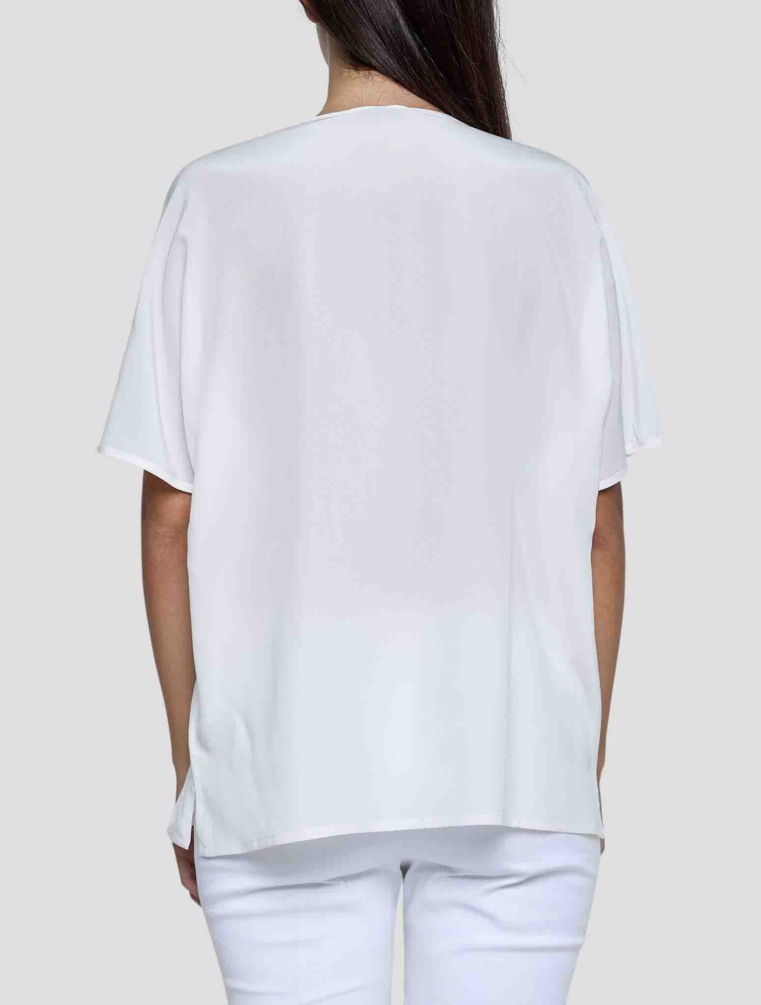 Kiton White Silk Shirt Women