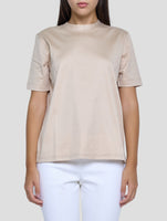 Kiton Beige Cotton T-Shirt Women