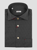 Kiton Brown Cotton Shirt Nerano