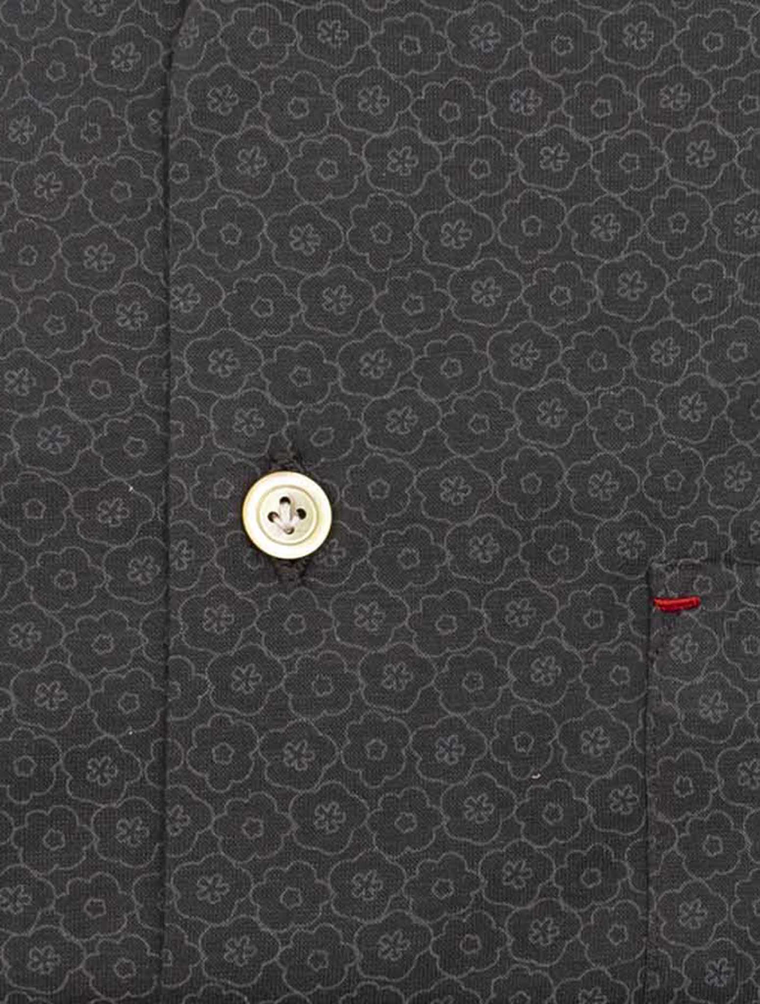 Kiton Brown Cotton Shirt Nerano