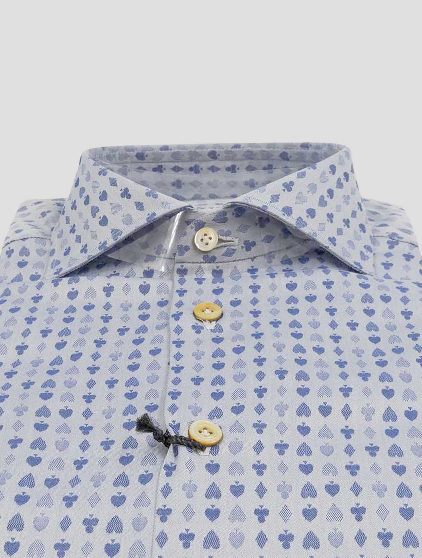 Kiton Light Blue Cotton Shirt Nerano
