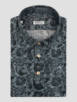 Kiton Dark Gray Cotton Shirt Positano