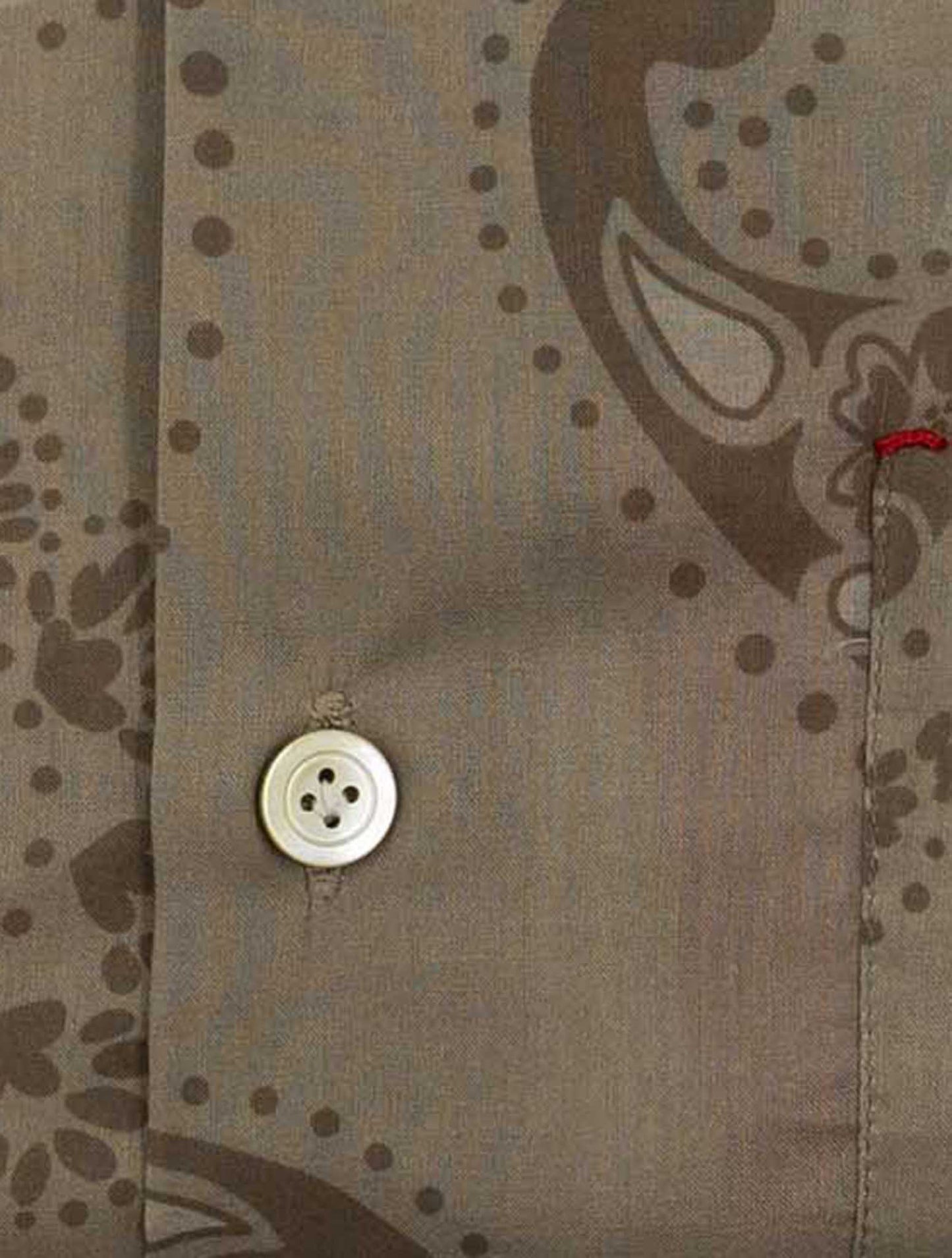Kiton Brown Cotton Shirt Nerano