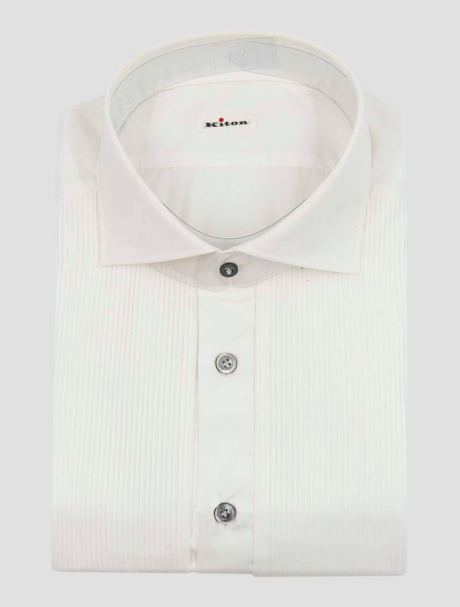 Kiton White Cotton Shirt