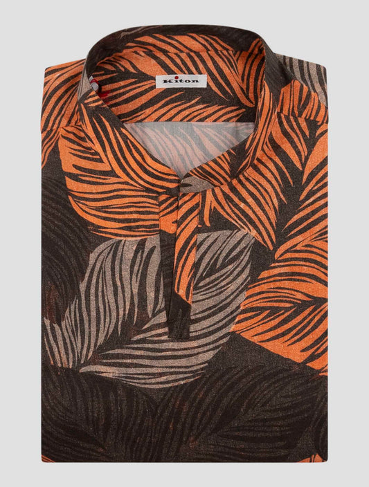 Kiton Multicolor Cotton Korean Shirt