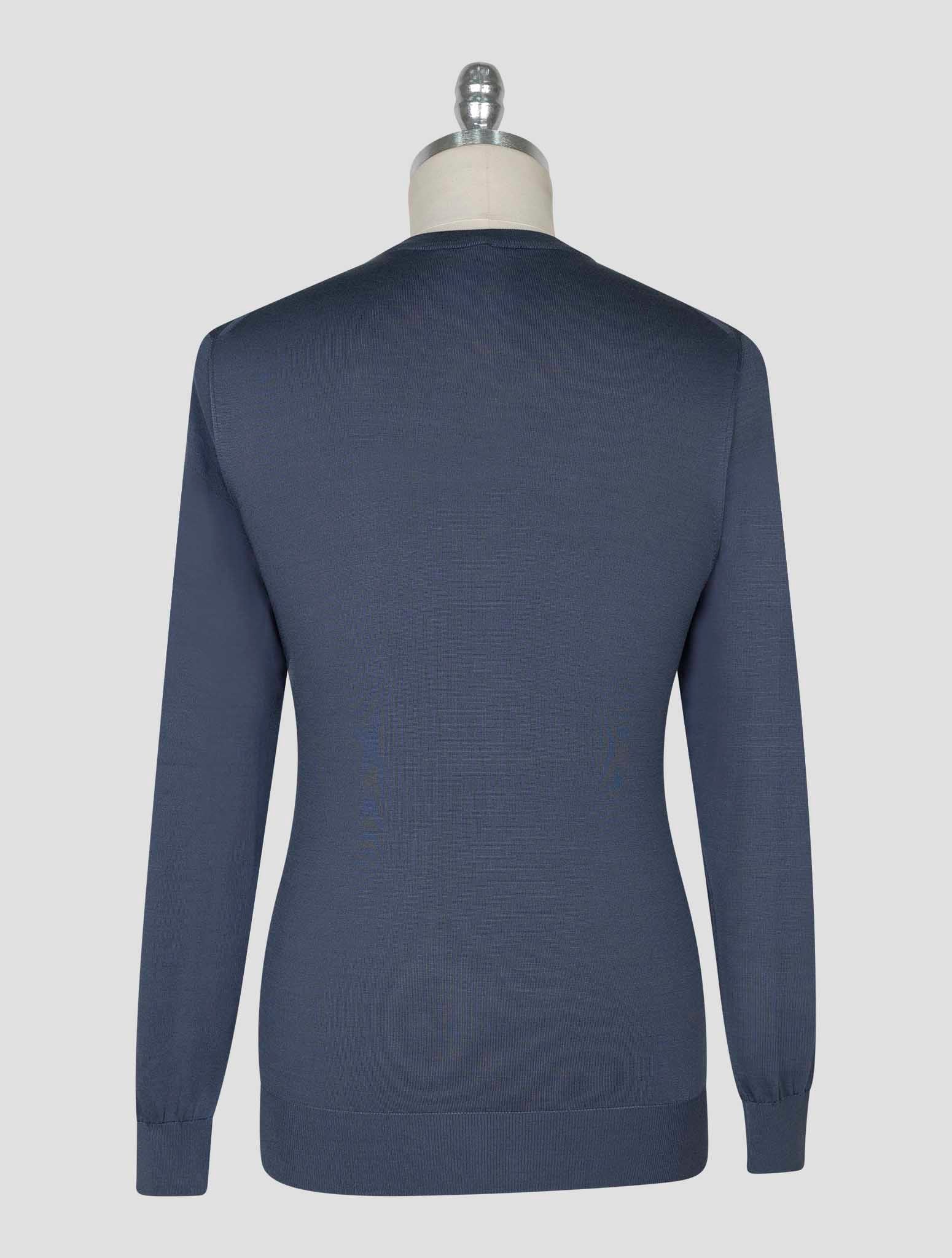 Kiton Gray Silk Sweater Crewneck