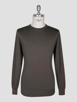 Kiton Taupe Silk Sweater Crewneck