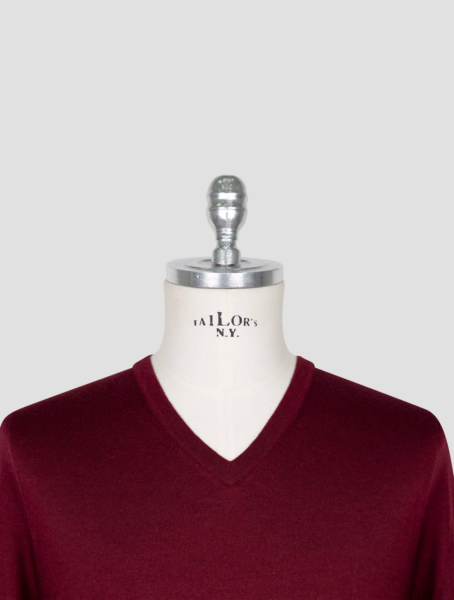 Kiton Gray Cashmere Silk Sweater V-Neck