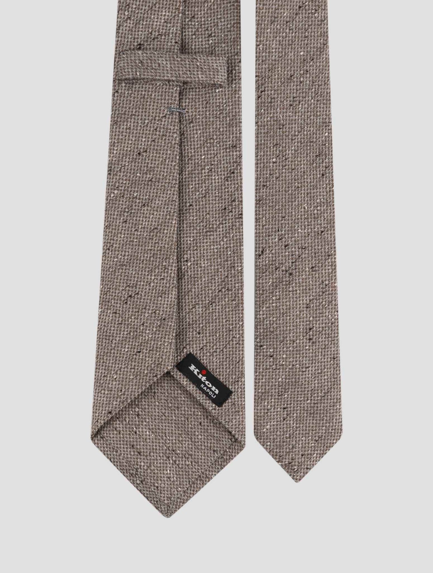 Kiton Brown Silk Tie